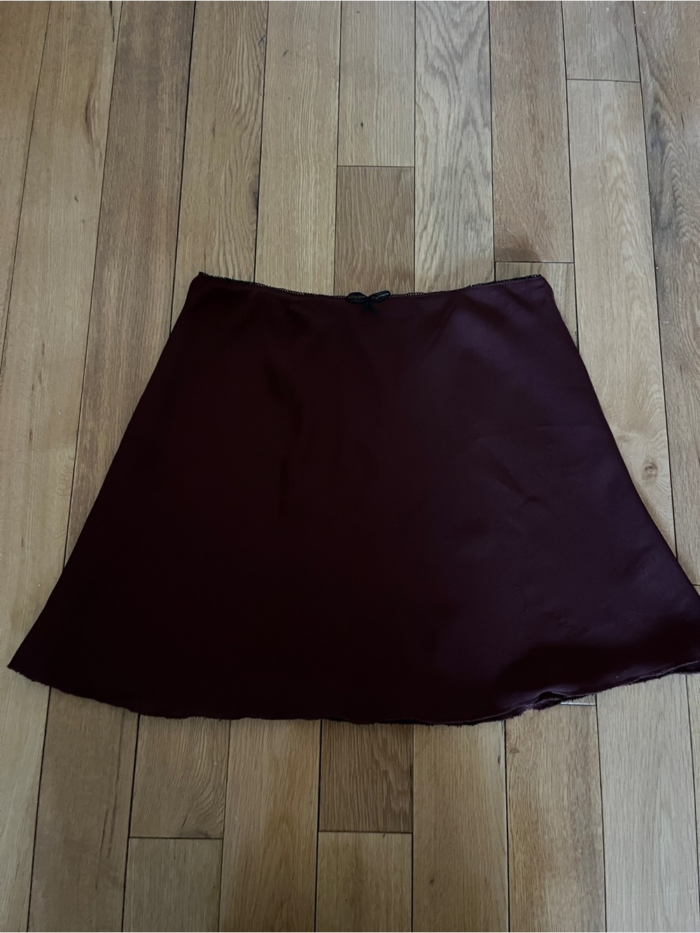 bp Burgundy A-Line Mini Skirt
